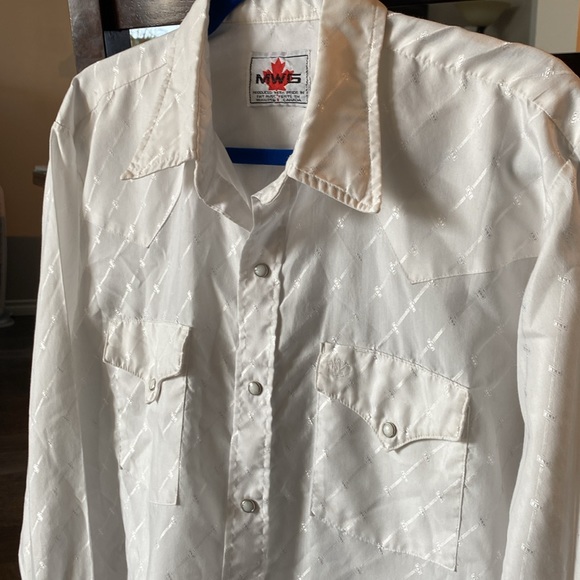 MWG iridescent Made in Canada western shirt, Large - Picture 4 of 10